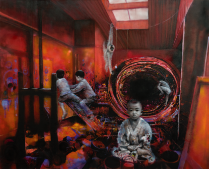 Li Tianbing, Red studio Bacon, 2022 